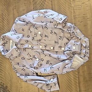 Baby cowboy button up shirt